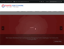 Tablet Screenshot of dapssoftware.com